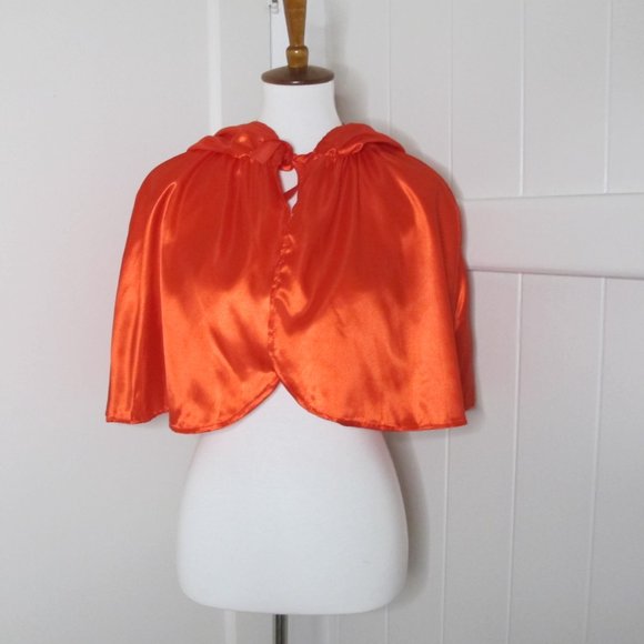 Adult Size Red Riding Hood WITH Hooded Cape and Skirt Lined Apron 2 piece Set - Picture 6 of 16